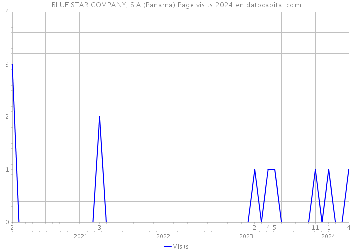 BLUE STAR COMPANY, S.A (Panama) Page visits 2024 