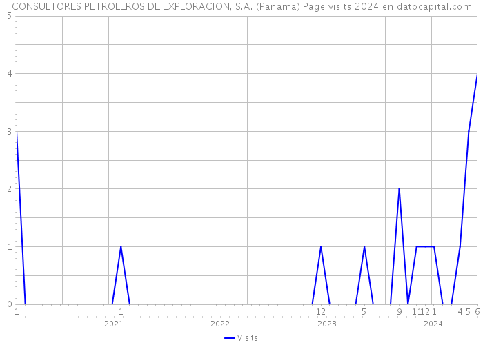 CONSULTORES PETROLEROS DE EXPLORACION, S.A. (Panama) Page visits 2024 