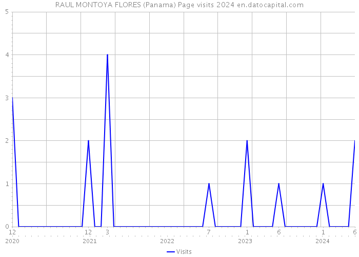 RAUL MONTOYA FLORES (Panama) Page visits 2024 
