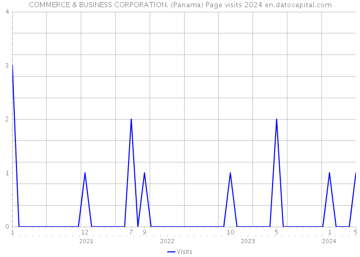 COMMERCE & BUSINESS CORPORATION. (Panama) Page visits 2024 