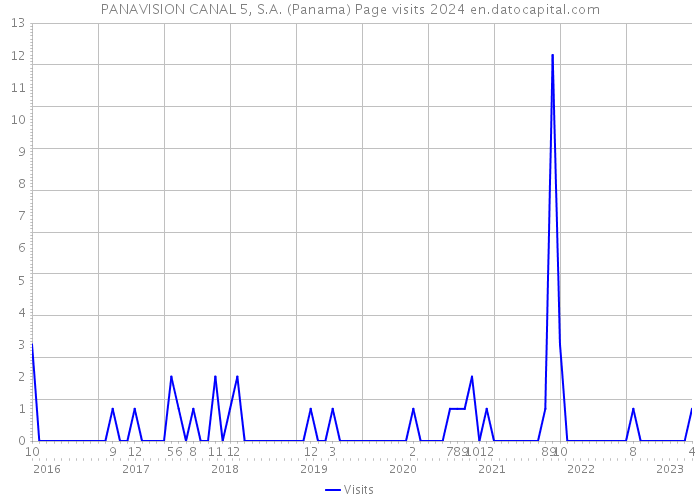 PANAVISION CANAL 5, S.A. (Panama) Page visits 2024 