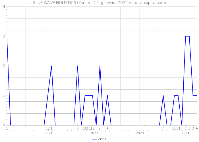 BLUE WAVE HOLDINGS (Panama) Page visits 2024 