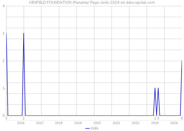 KENFIELD FOUNDATION (Panama) Page visits 2024 