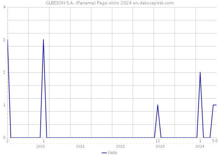 GLEESON S.A. (Panama) Page visits 2024 