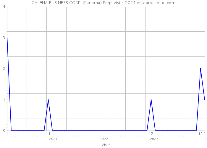 GALENA BUSINESS CORP. (Panama) Page visits 2024 