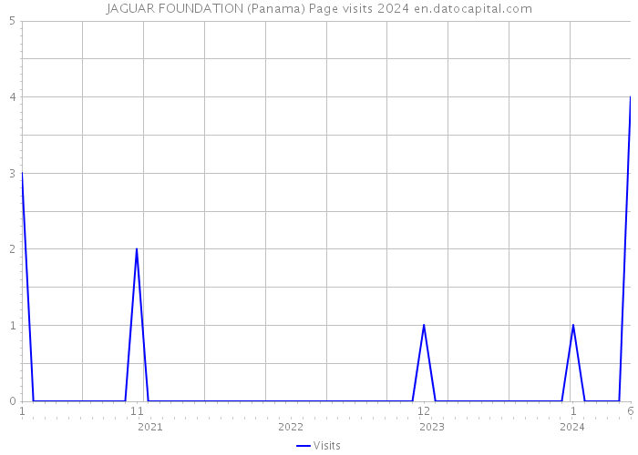 JAGUAR FOUNDATION (Panama) Page visits 2024 