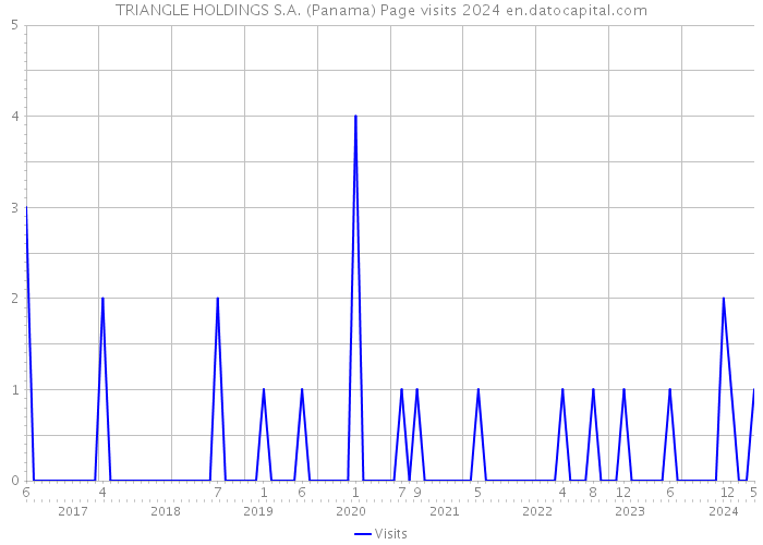 TRIANGLE HOLDINGS S.A. (Panama) Page visits 2024 