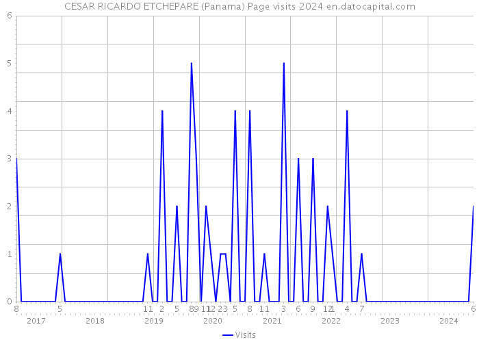 CESAR RICARDO ETCHEPARE (Panama) Page visits 2024 
