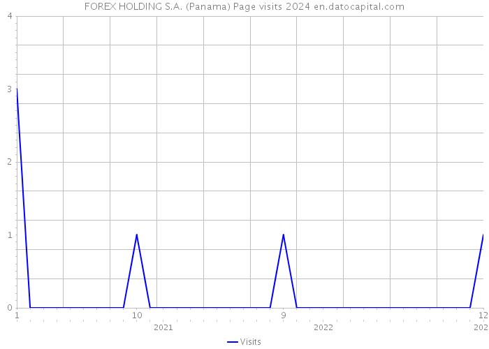 FOREX HOLDING S.A. (Panama) Page visits 2024 