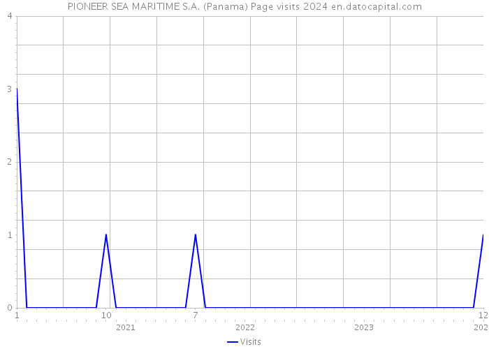 PIONEER SEA MARITIME S.A. (Panama) Page visits 2024 