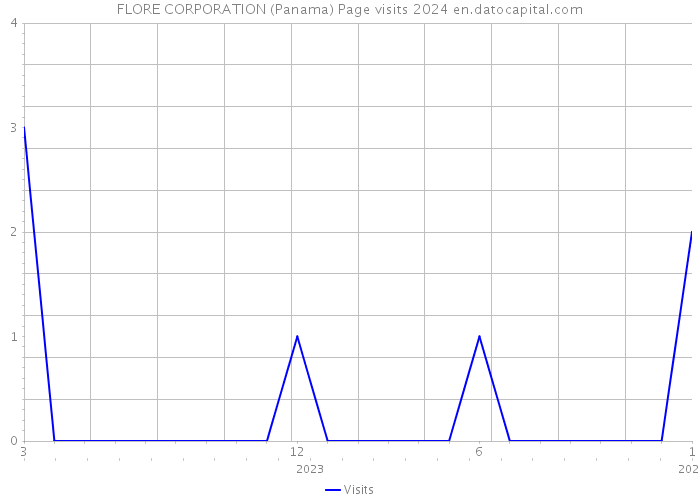 FLORE CORPORATION (Panama) Page visits 2024 