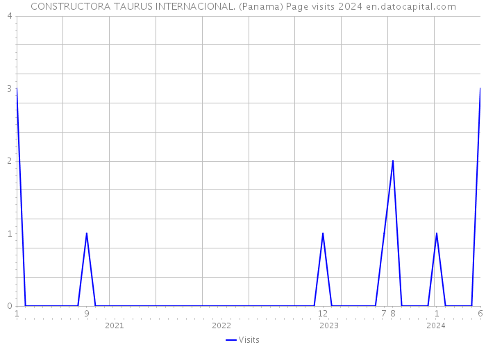 CONSTRUCTORA TAURUS INTERNACIONAL. (Panama) Page visits 2024 
