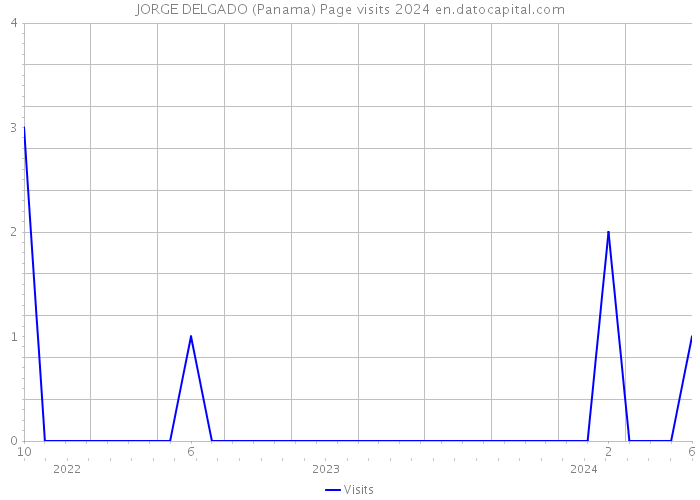 JORGE DELGADO (Panama) Page visits 2024 