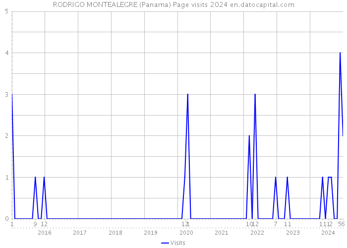RODRIGO MONTEALEGRE (Panama) Page visits 2024 