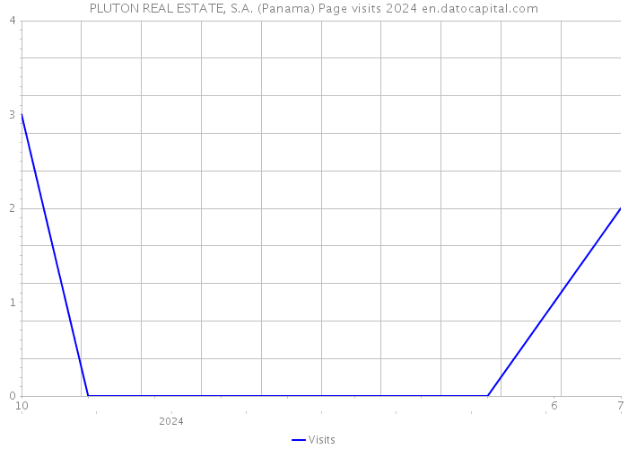 PLUTON REAL ESTATE, S.A. (Panama) Page visits 2024 