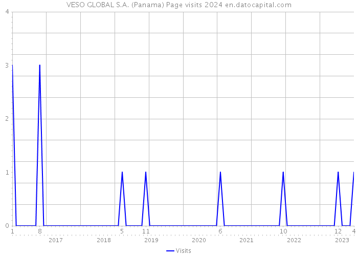 VESO GLOBAL S.A. (Panama) Page visits 2024 