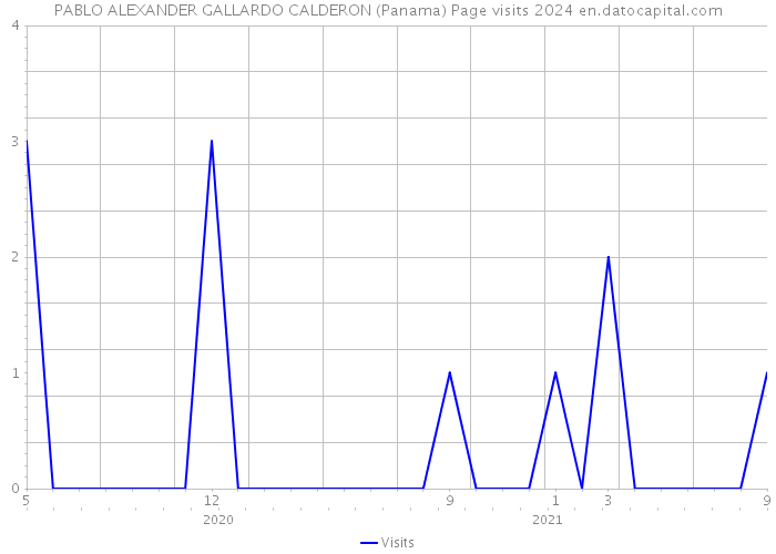 PABLO ALEXANDER GALLARDO CALDERON (Panama) Page visits 2024 