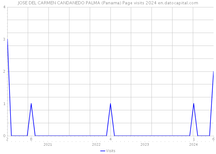 JOSE DEL CARMEN CANDANEDO PALMA (Panama) Page visits 2024 