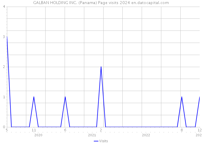GALBAN HOLDING INC. (Panama) Page visits 2024 
