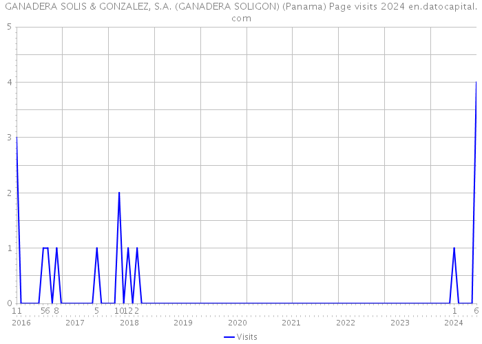 GANADERA SOLIS & GONZALEZ, S.A. (GANADERA SOLIGON) (Panama) Page visits 2024 