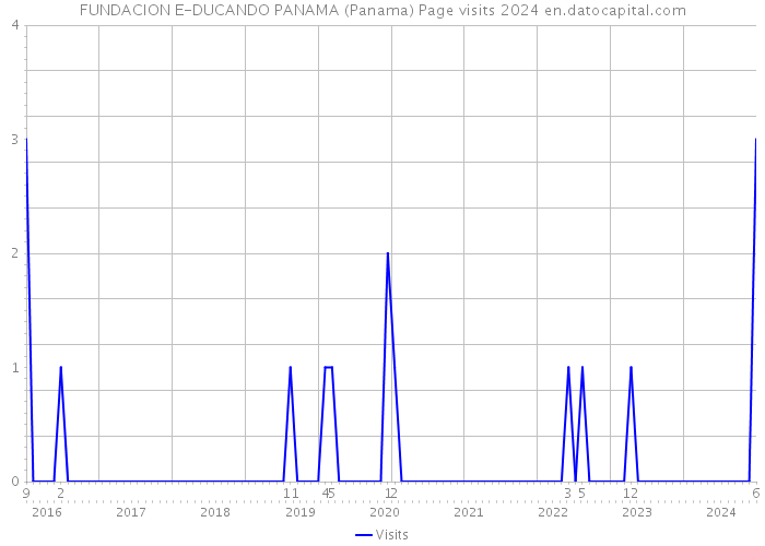 FUNDACION E-DUCANDO PANAMA (Panama) Page visits 2024 