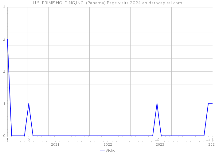 U.S. PRIME HOLDING,INC. (Panama) Page visits 2024 