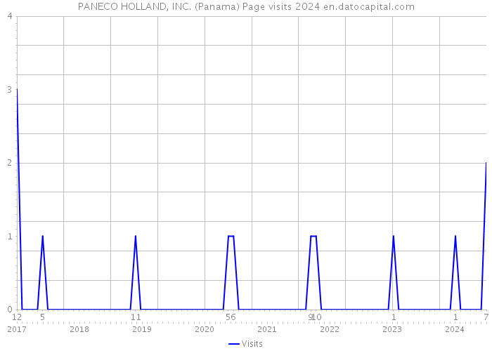 PANECO HOLLAND, INC. (Panama) Page visits 2024 