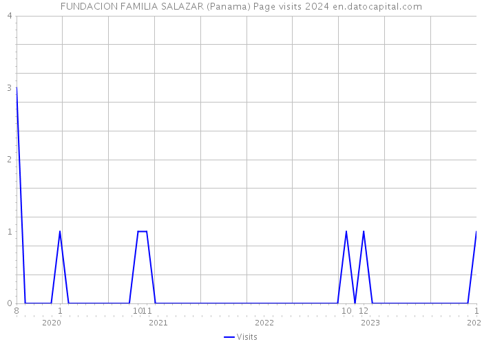 FUNDACION FAMILIA SALAZAR (Panama) Page visits 2024 