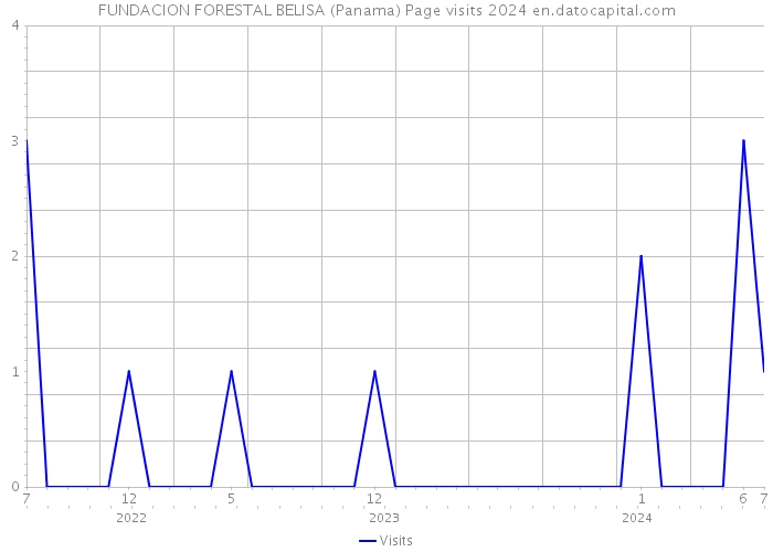 FUNDACION FORESTAL BELISA (Panama) Page visits 2024 
