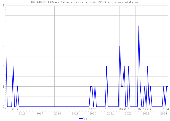 RICARDO TAMAYO (Panama) Page visits 2024 