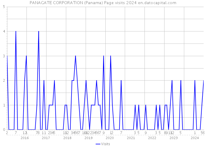 PANAGATE CORPORATION (Panama) Page visits 2024 