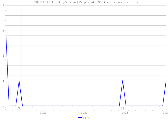 FLYING CLOUD S.A. (Panama) Page visits 2024 