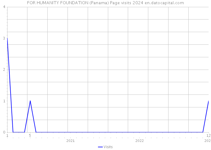 FOR HUMANITY FOUNDATION (Panama) Page visits 2024 