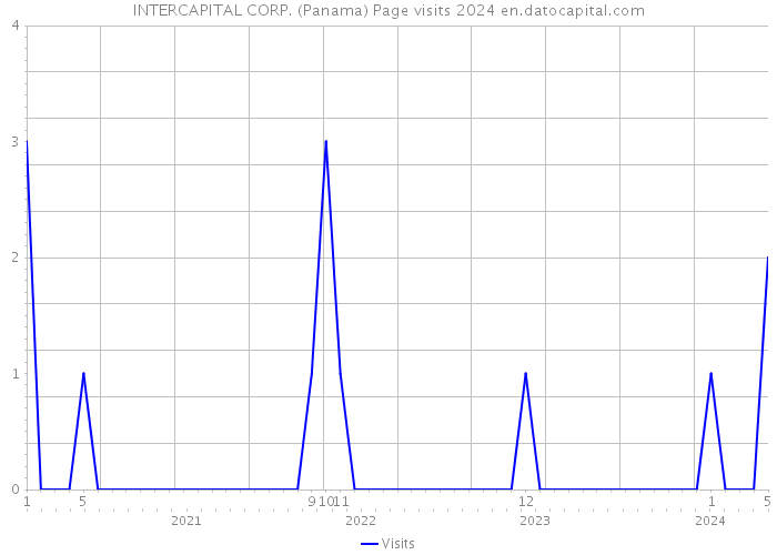 INTERCAPITAL CORP. (Panama) Page visits 2024 