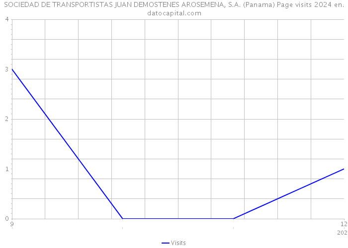 SOCIEDAD DE TRANSPORTISTAS JUAN DEMOSTENES AROSEMENA, S.A. (Panama) Page visits 2024 