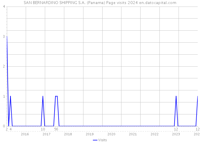 SAN BERNARDINO SHIPPING S.A. (Panama) Page visits 2024 