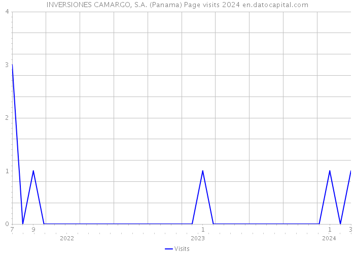 INVERSIONES CAMARGO, S.A. (Panama) Page visits 2024 