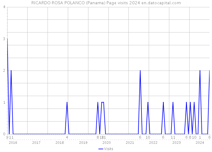RICARDO ROSA POLANCO (Panama) Page visits 2024 