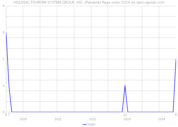 HOLDING TOURISM SYSTEM GROUP, INC. (Panama) Page visits 2024 