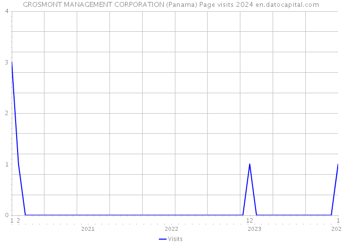 GROSMONT MANAGEMENT CORPORATION (Panama) Page visits 2024 