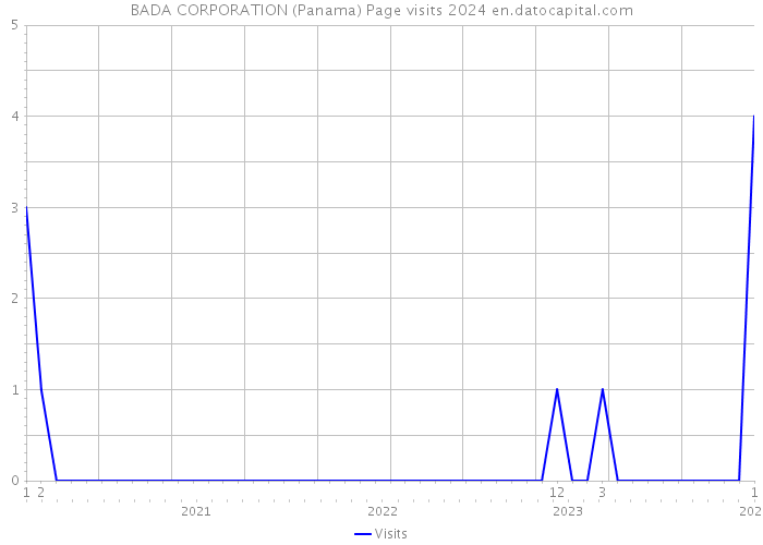 BADA CORPORATION (Panama) Page visits 2024 