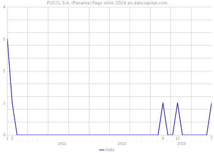 PUCCI, S.A. (Panama) Page visits 2024 