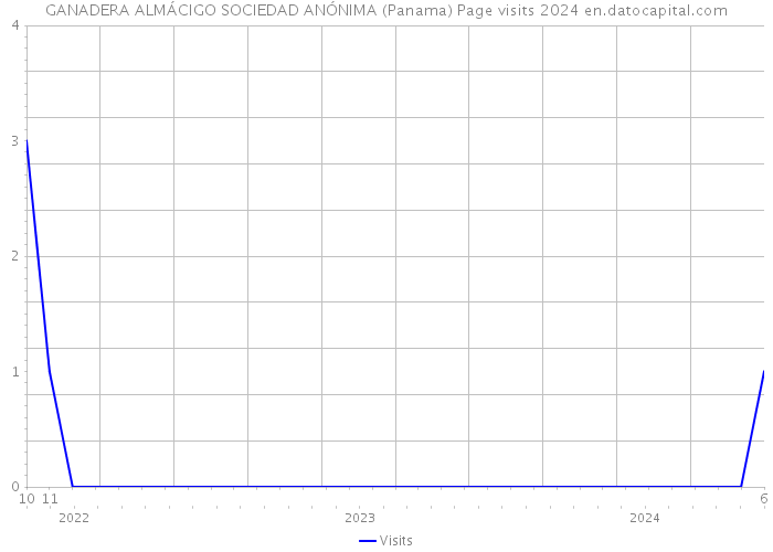 GANADERA ALMÁCIGO SOCIEDAD ANÓNIMA (Panama) Page visits 2024 