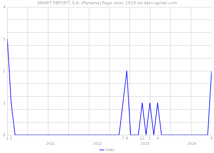 SMART REPORT, S.A. (Panama) Page visits 2024 
