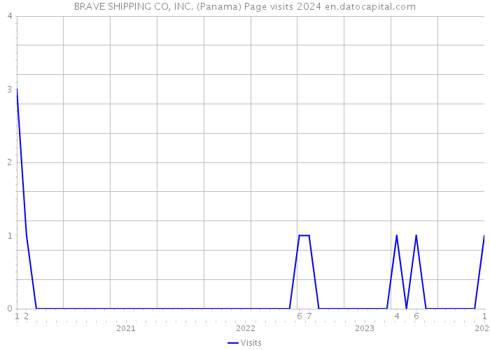 BRAVE SHIPPING CO, INC. (Panama) Page visits 2024 