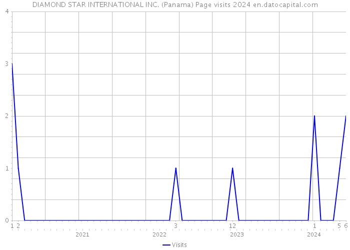 DIAMOND STAR INTERNATIONAL INC. (Panama) Page visits 2024 