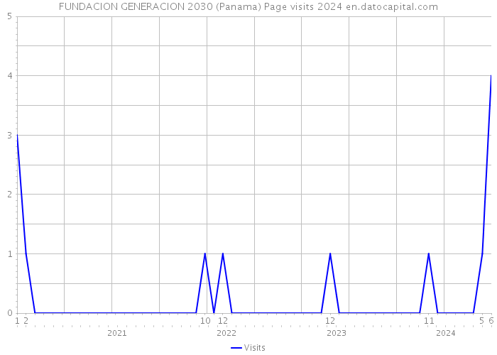 FUNDACION GENERACION 2030 (Panama) Page visits 2024 