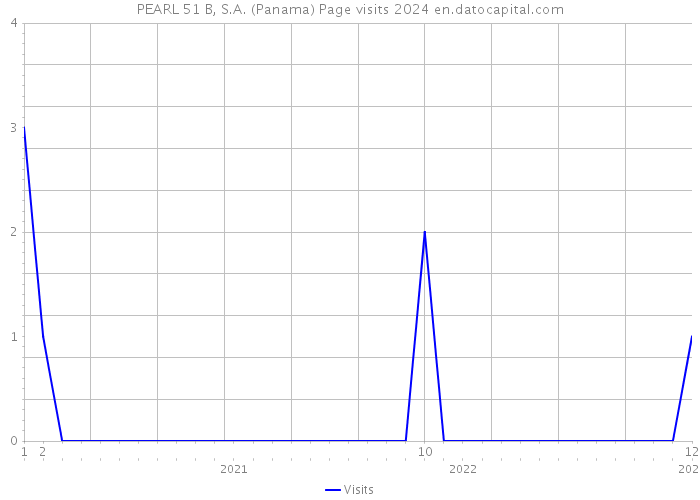 PEARL 51 B, S.A. (Panama) Page visits 2024 