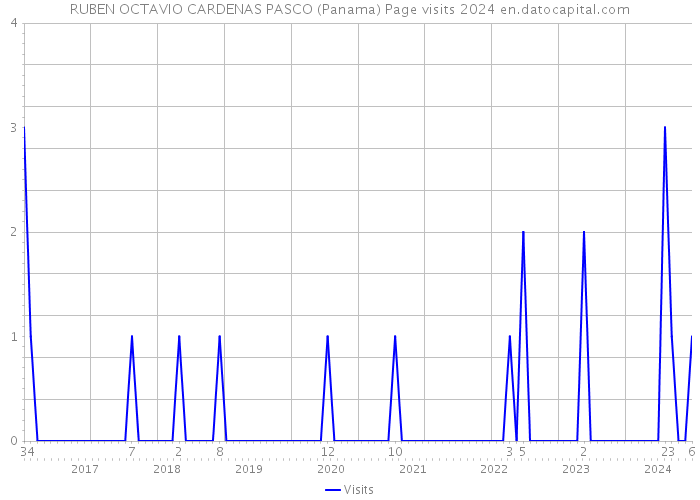RUBEN OCTAVIO CARDENAS PASCO (Panama) Page visits 2024 