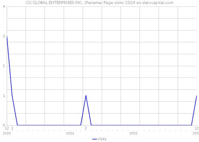 CG GLOBAL ENTERPRISES INC. (Panama) Page visits 2024 